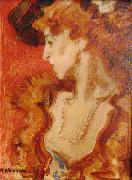 unknow artist The Red Lady or The Lady in Red. USA oil painting artist